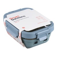 Контейнер для запекания, хранения и переноски продуктов в чехле smart solutions, 370 мл, синий