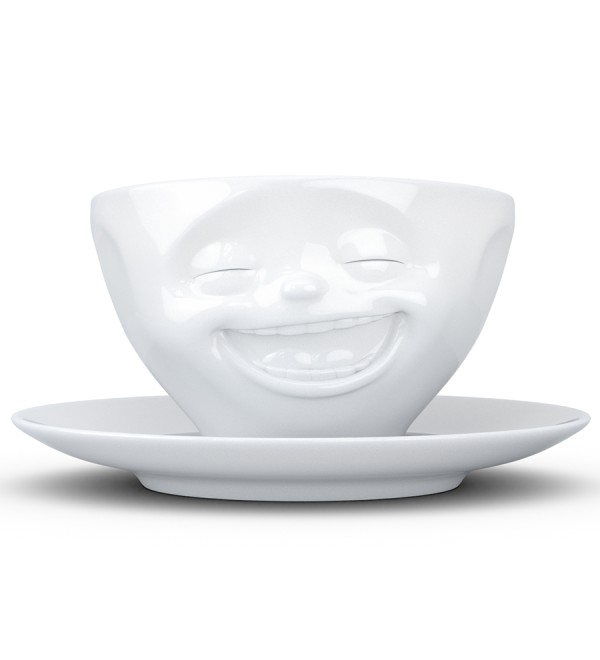 Чайная пара laughing, 200 мл, белая