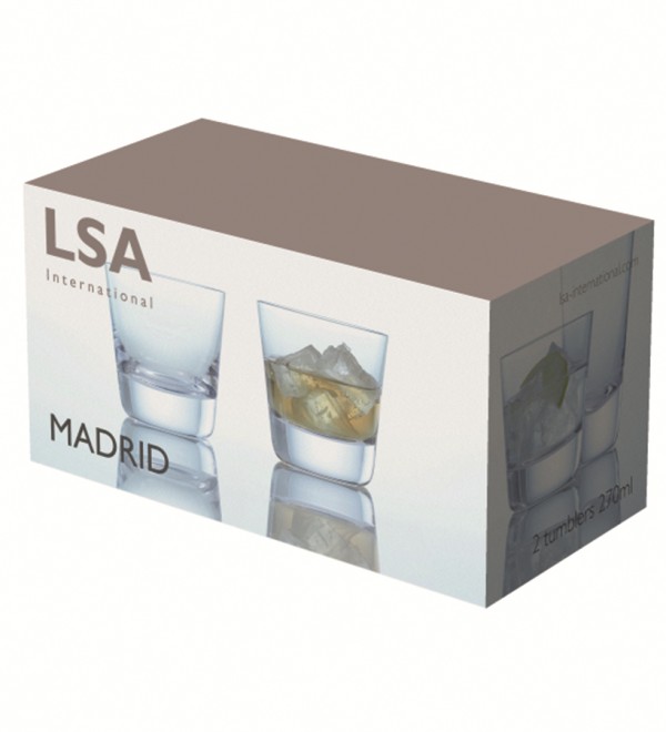 Набор стаканов madrid, 270 мл, 2 шт.