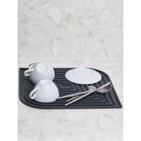 Коврик для сушки посуды dry flex, 34,5х31,5 см, графит