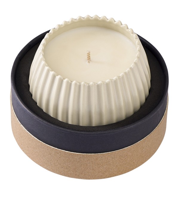 Свеча ароматическая musk, rose & cedarwood из коллекции edge, бежевый, 30 ч