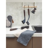 Набор салфеток из микрофибры cozy clean, 30х30 см, темно-серые, 3 шт.