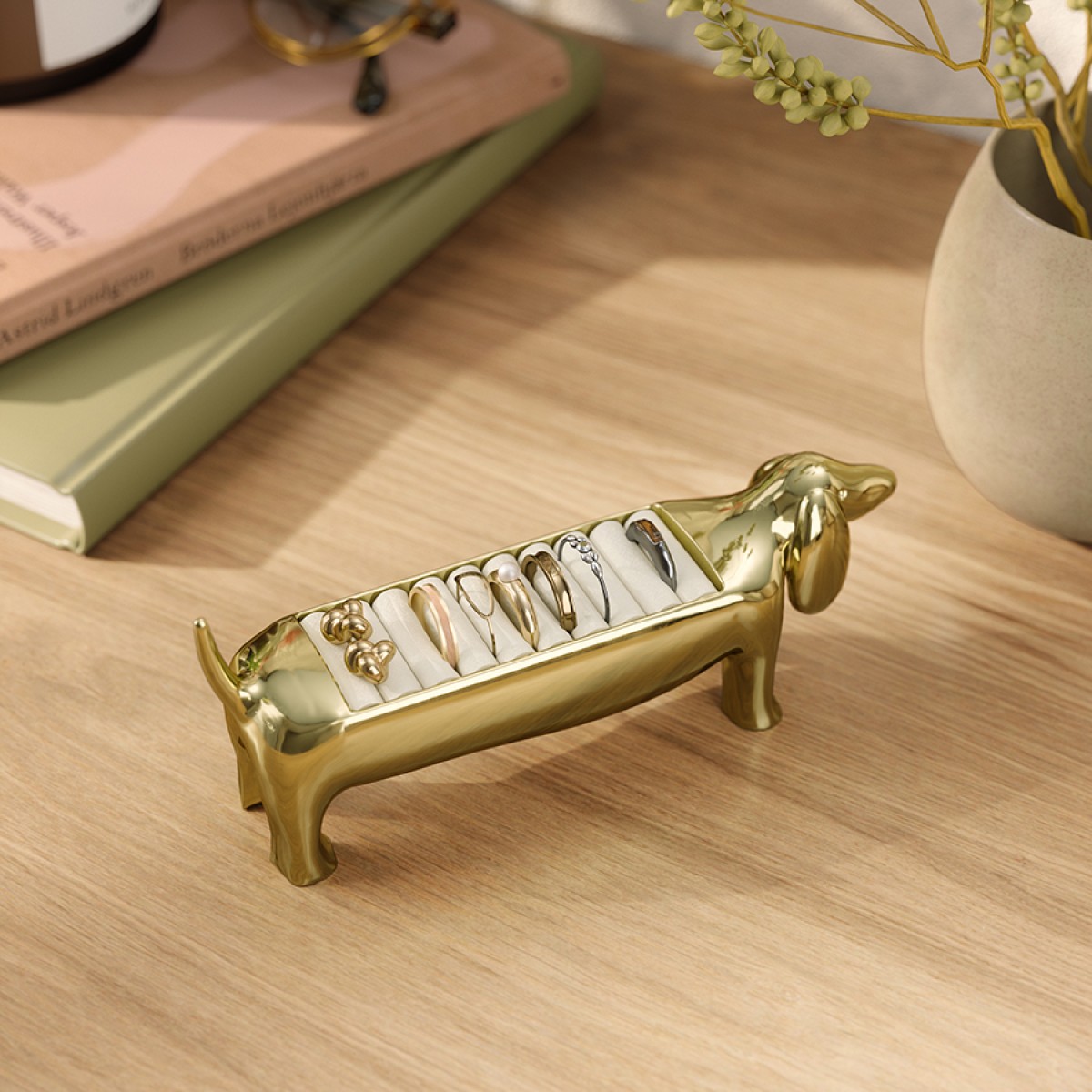 Держатель для колец dachsie, латунь