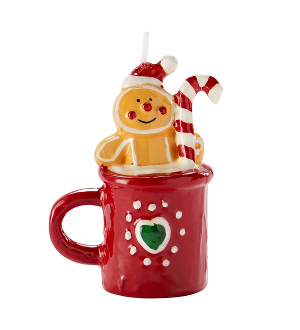 Свеча новогодняя Имбирный Кофе из коллекции new year essential, 9,5см