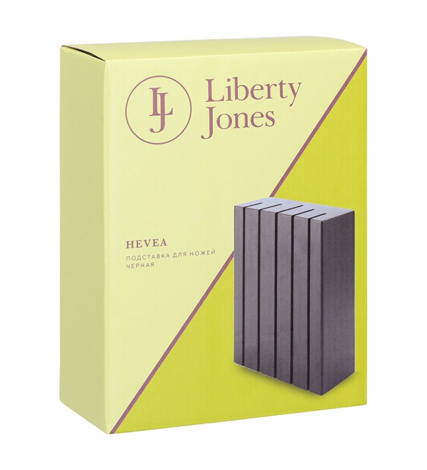 Подставка для ножей hevea, черная