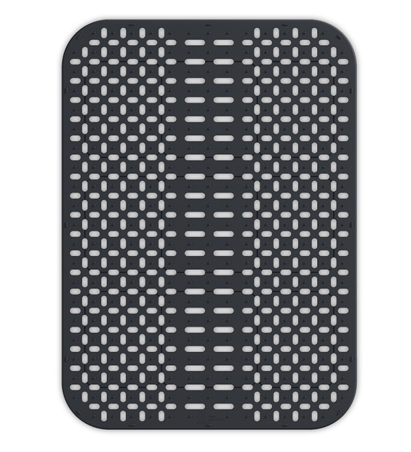 Подложка-сушилка для раковины sling, 28,7x40 см, серая