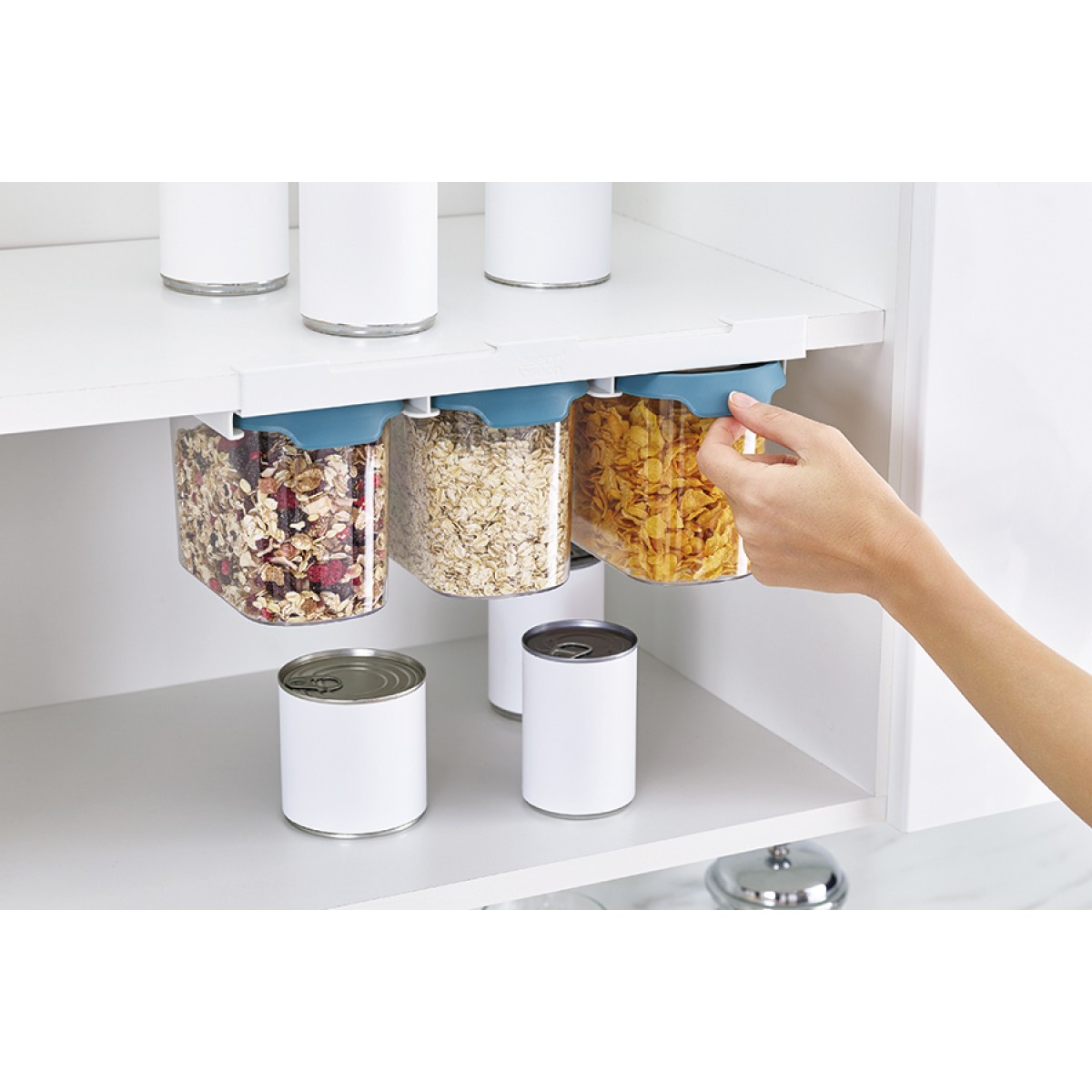 Набор подвесных контейнеров cupboardstore, 1,3 л, темный опал, 3 шт.