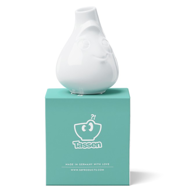 Ваза cute, 10 см, белая