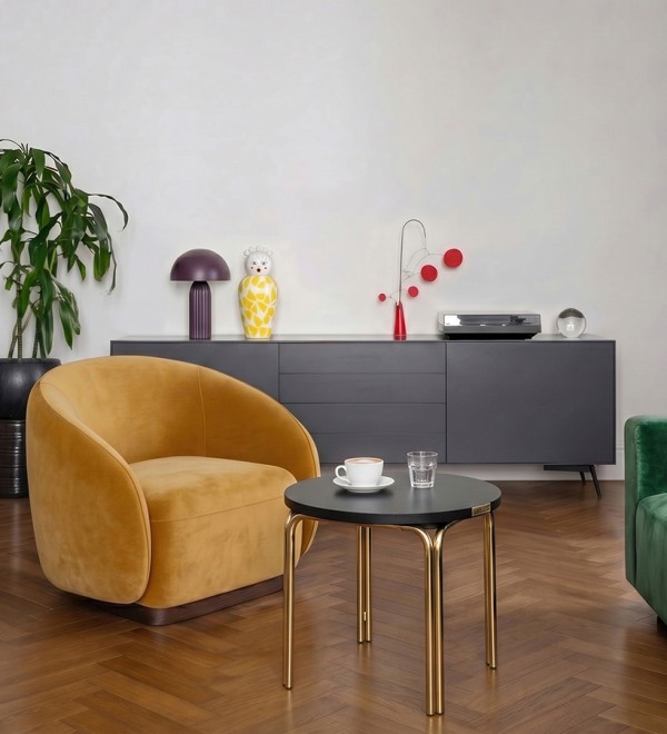 Лампа настольная texture sleek, D24х37 см, вишневая