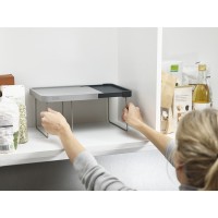 Полка раздвижная cupboardstore, серая