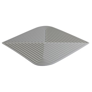 Коврик для сушки посуды dry flex, 34,6х44,6 см, серый