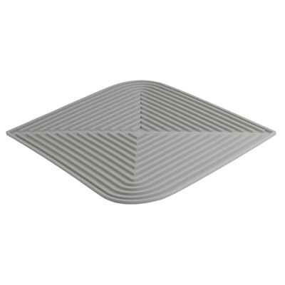 Коврик для сушки посуды dry flex, 34,6х44,6 см, серый