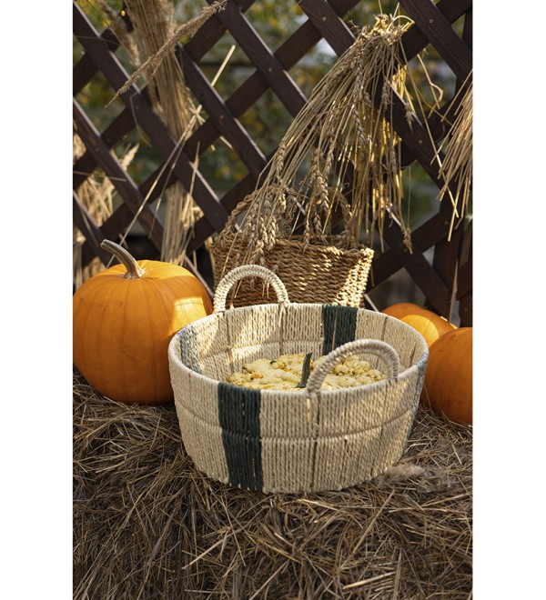 Корзина плетеная овальная bodhran nature из коллекции ethnic, размер l