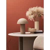 Лампа настольная texture sleek, D32х42 см, бежевая