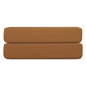 Простыня на резинке из сатина из коллекции meditation, caramel, 160х200х30 см