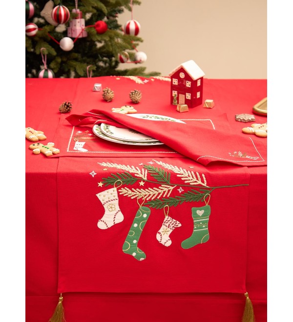 Дорожка на стол winter wishes из коллекции new year essential, 45х150 см