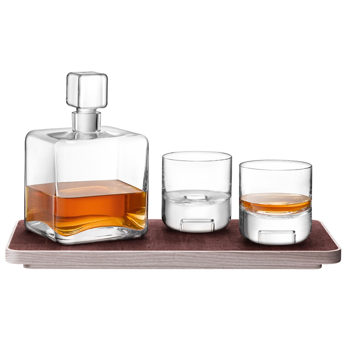 Набор для виски на деревянном подносе cask, 3 пред.