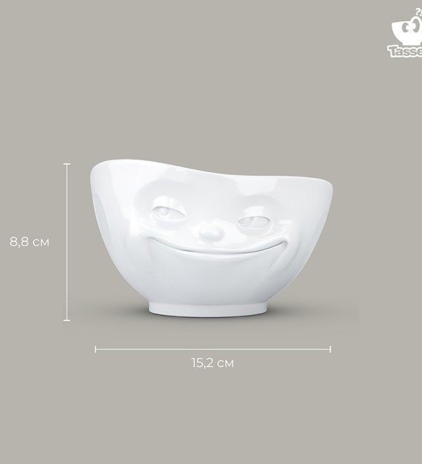 Чаша grinning, 500 мл, белая