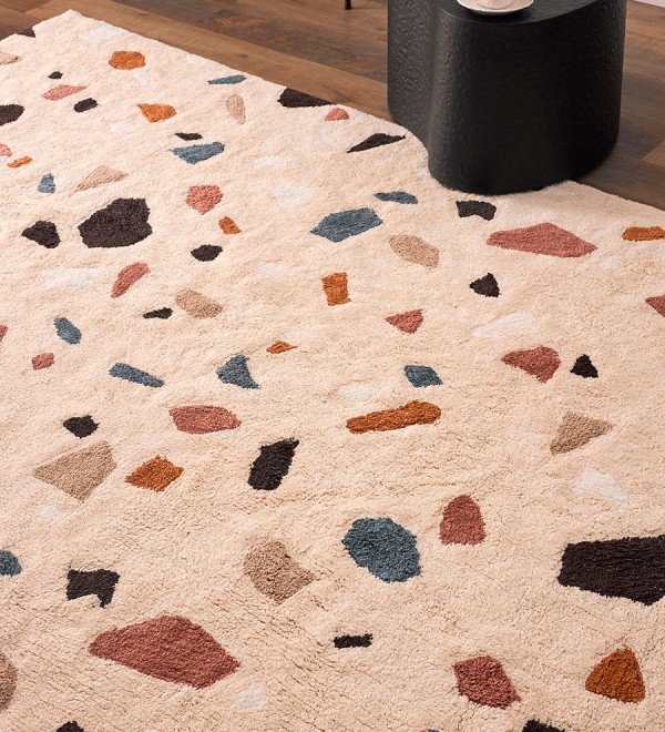 Ковер из хлопка terrazzo poetry из коллекции ethnic, 160х230 см