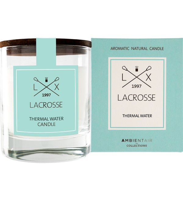 Свеча ароматическая lacrosse, thermal water, 40 ч