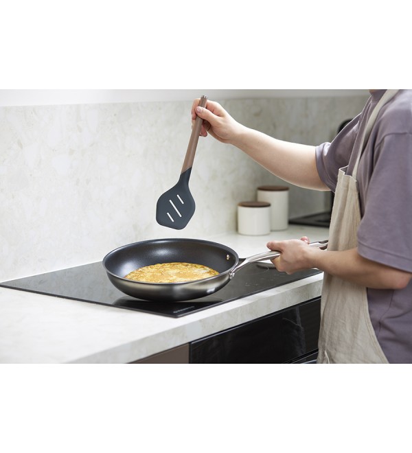Лопатка с прорезями smartchef, 32 см, капучино-графит