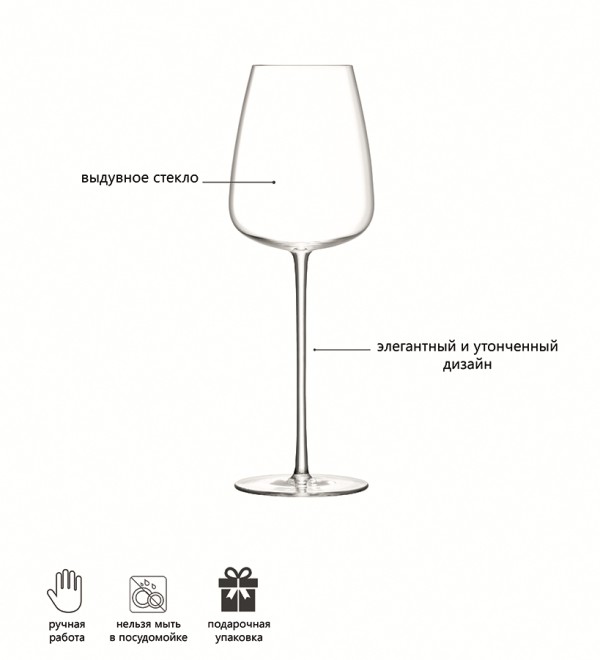 Набор бокалов для белого вина wine culture, 490 мл, 2 шт.