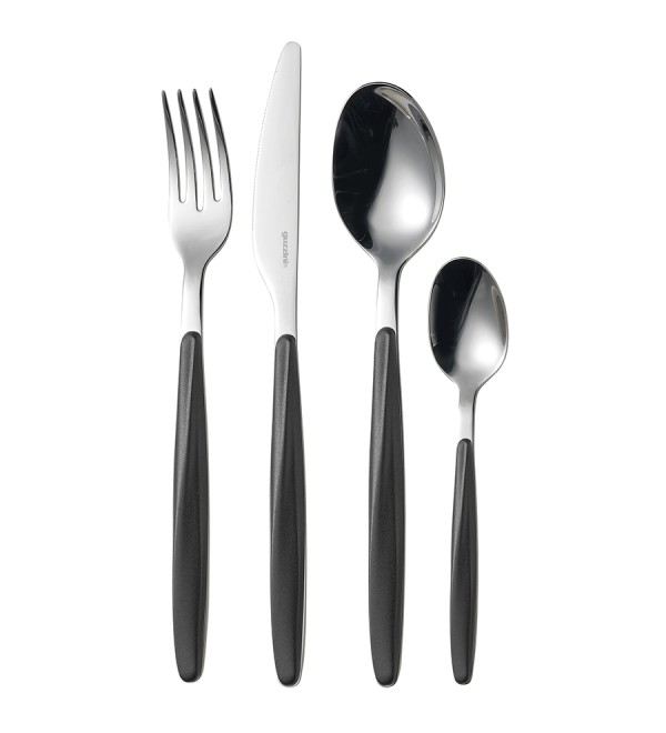 Набор из 24 столовых приборов cutlery my fusion, черный