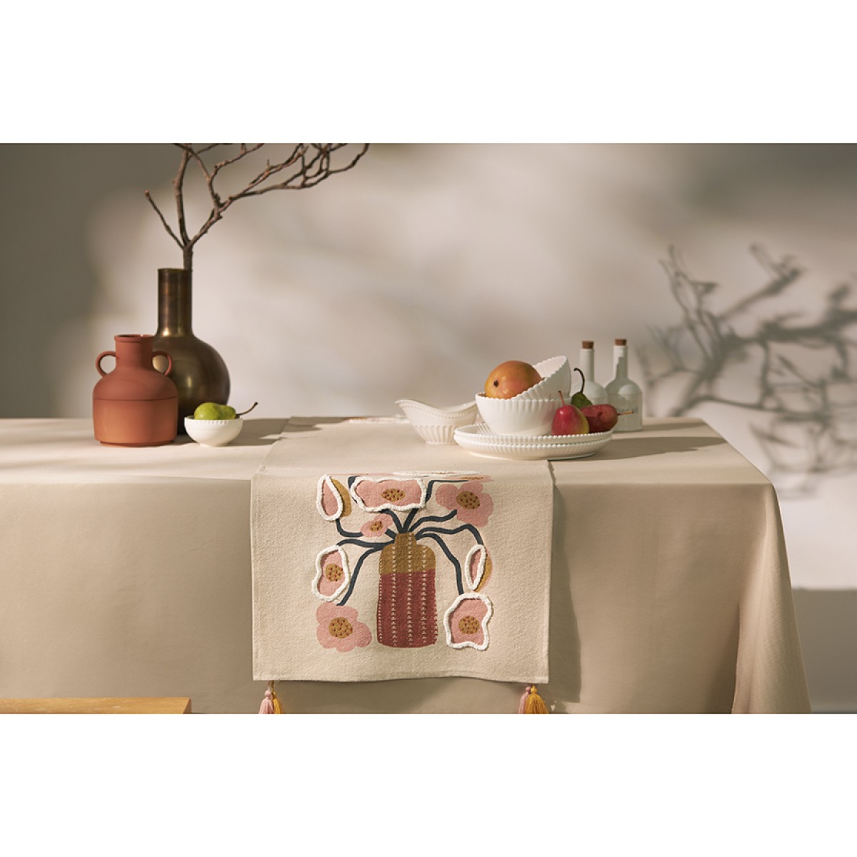 Дорожка на стол forest flower из коллекции ethnic, 45х150 см
