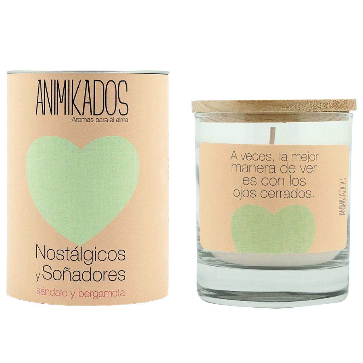 Свеча ароматическая animikados, butterfly spirit, sandalo y bergamota, 40 ч