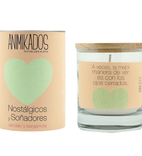Свеча ароматическая animikados, butterfly spirit, sandalo y bergamota, 40 ч