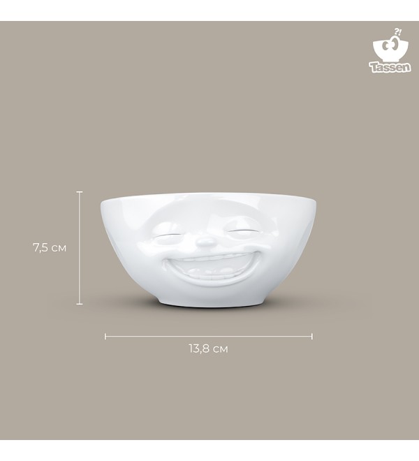 Чаша laughing, 350 мл, белая