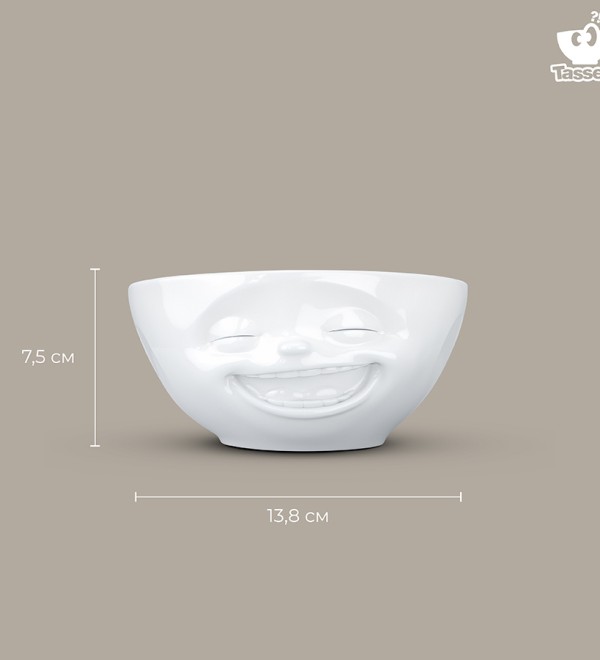 Чаша laughing, 350 мл, белая