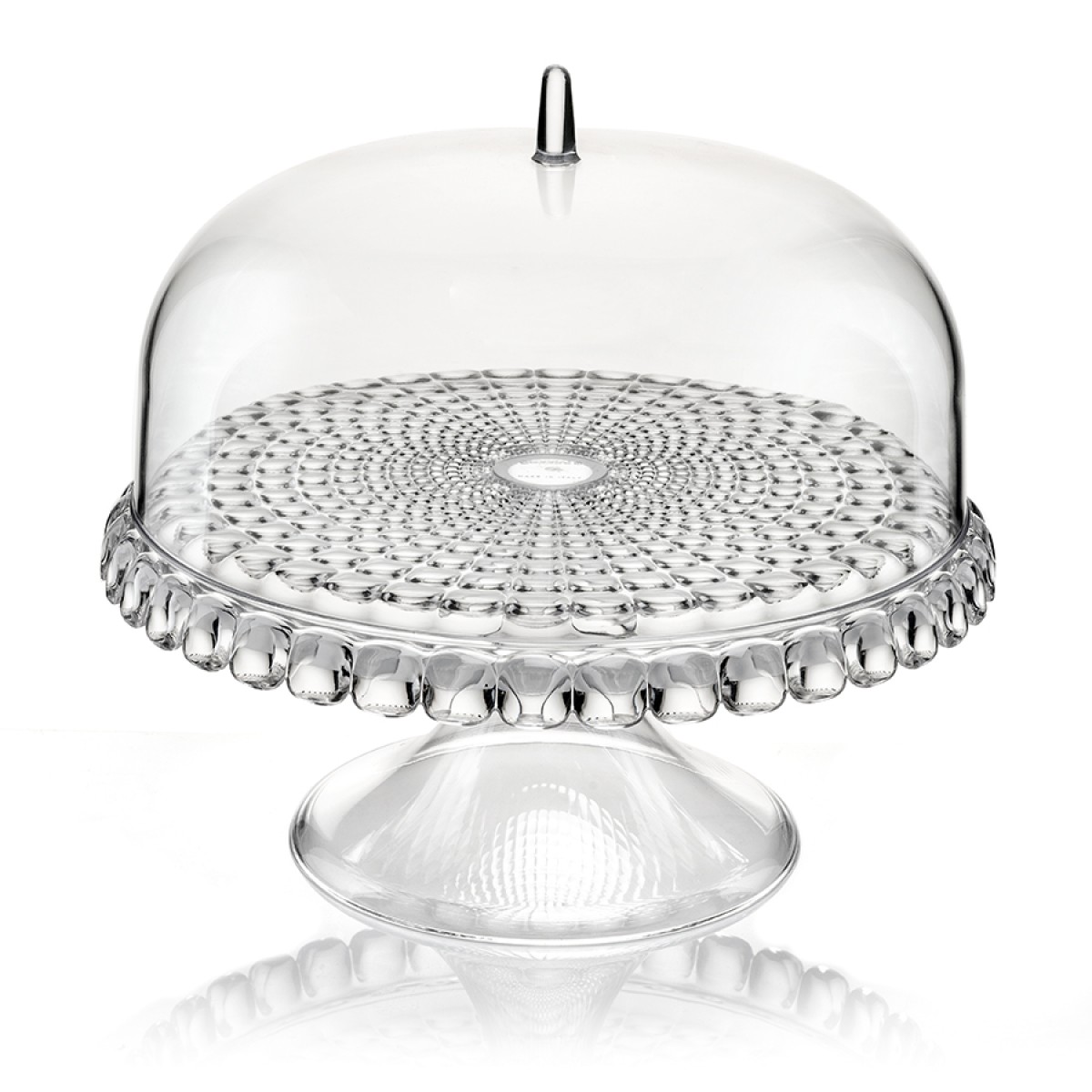 Блюдо для торта с крышкой tiffany, D30 см, прозрачное