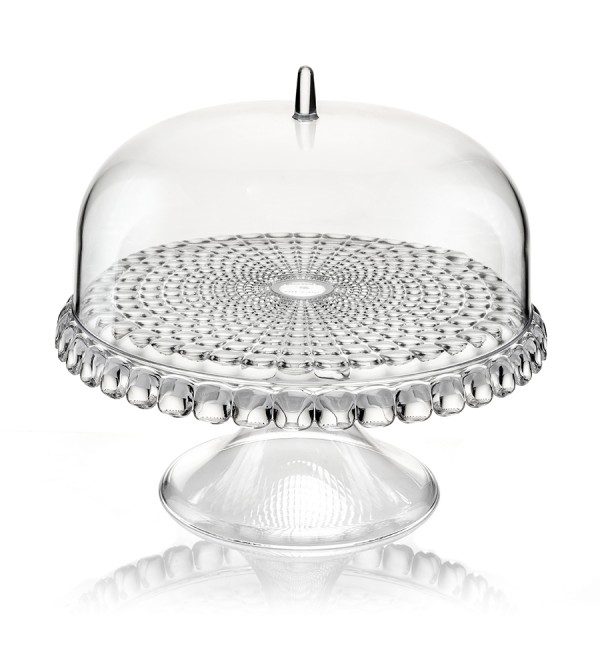 Блюдо для торта с крышкой tiffany, D30 см, прозрачное
