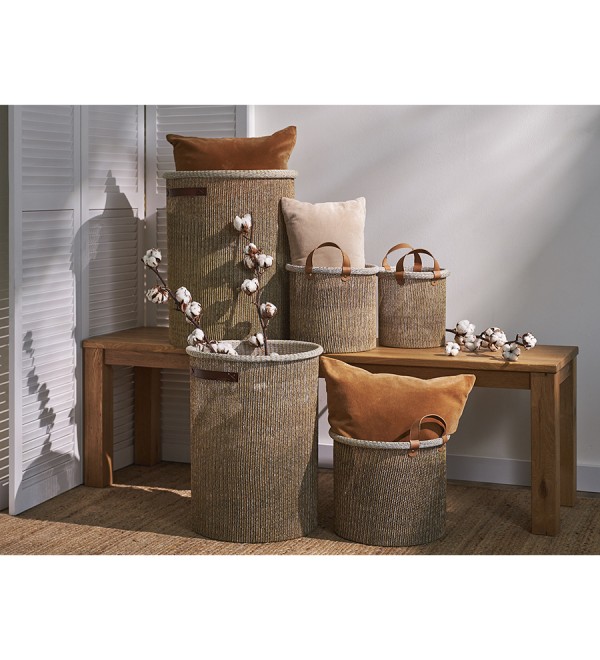 Корзина для хранения sustainable collection, D37х52 см, бежевая