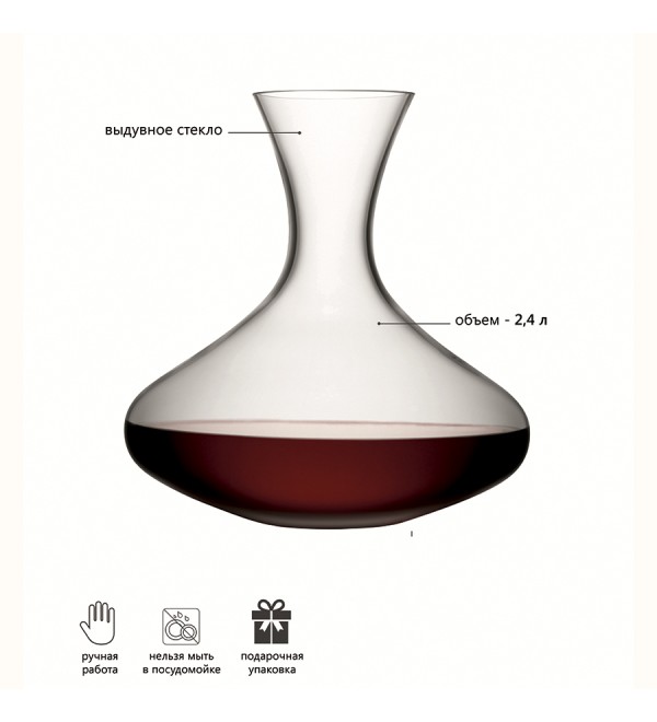Декантер wine, 2,4 л