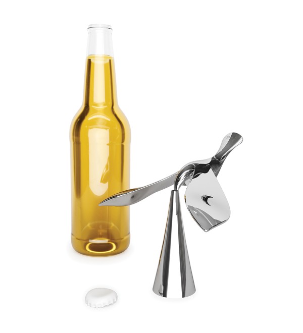 Открывалка для бутылок tipsy, хром