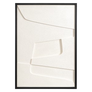 Панно декоративное с эффектом 3d minimalism, с черной рамой, 50х70 см