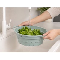 Дуршлаг складной силиконовый smart helper, D25,5 см, шалфей