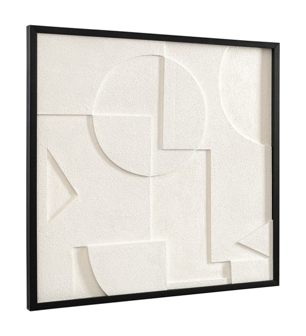 Панно декоративное с эффектом 3d minimalism, с черной рамой, 60х60 см
