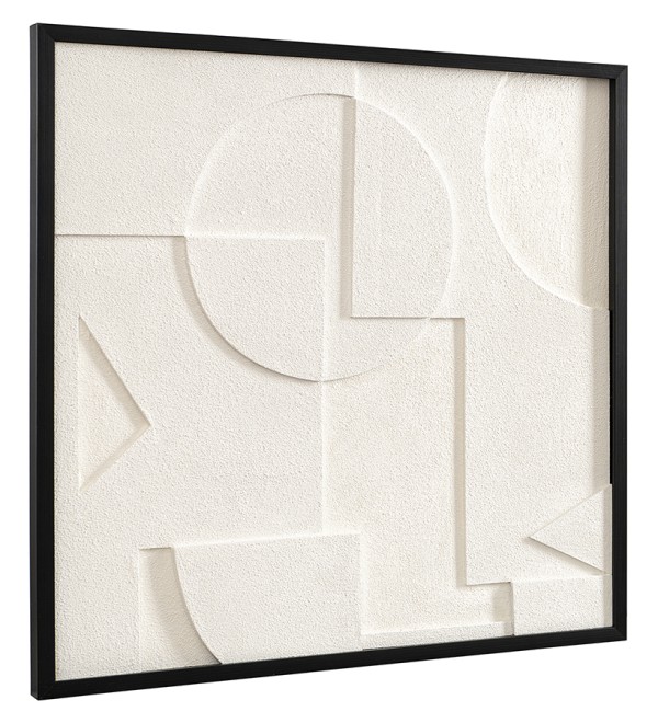Панно декоративное с эффектом 3d minimalism, с черной рамой, 60х60 см