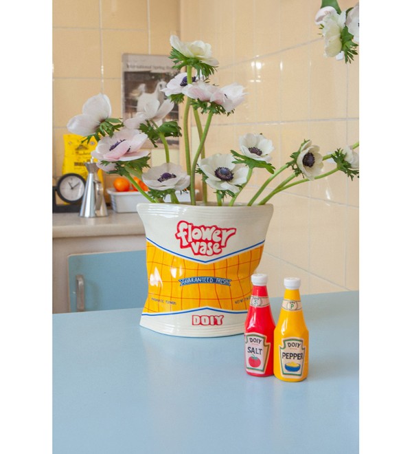 Ваза для цветов corner shop, chips bag, 17 см
