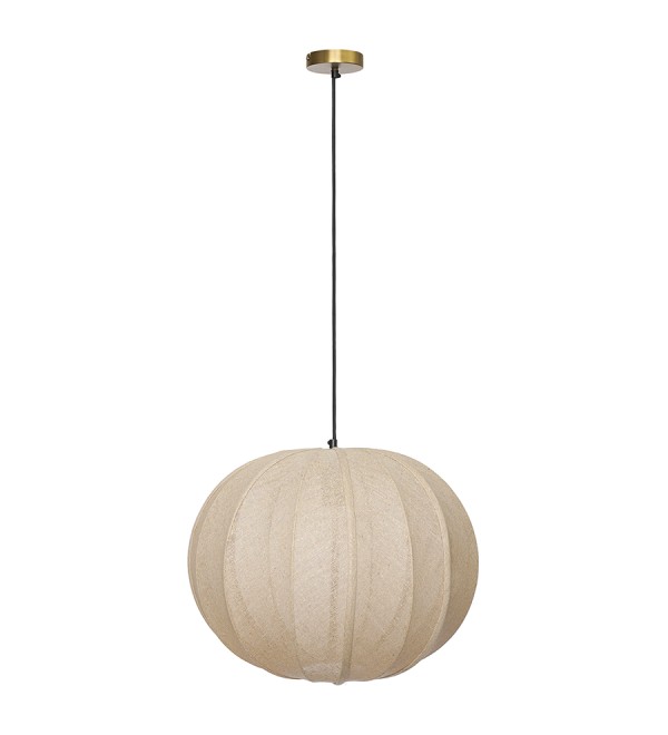 Светильник подвесной texture rib, D48 см, бежевый