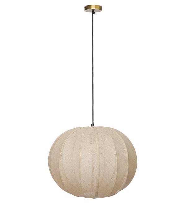 Светильник подвесной texture rib, D48 см, бежевый