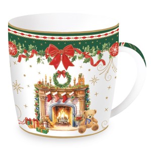 Кружка christmas heritage, fireplace, 350 мл