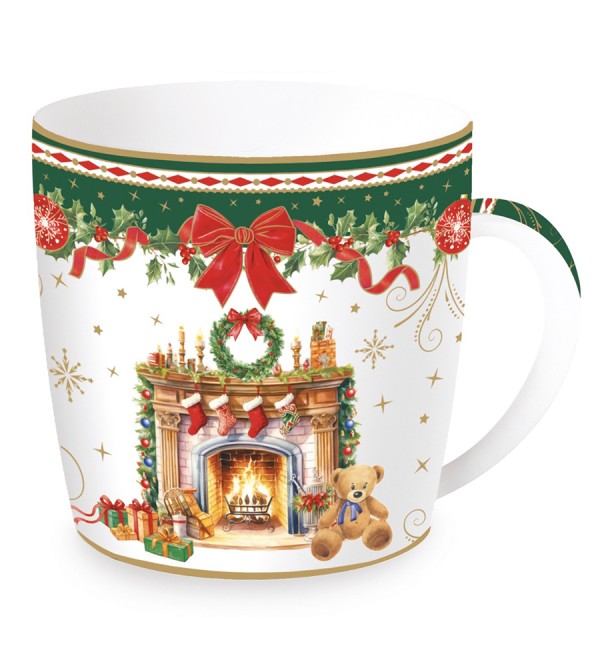 Кружка christmas heritage, fireplace, 350 мл
