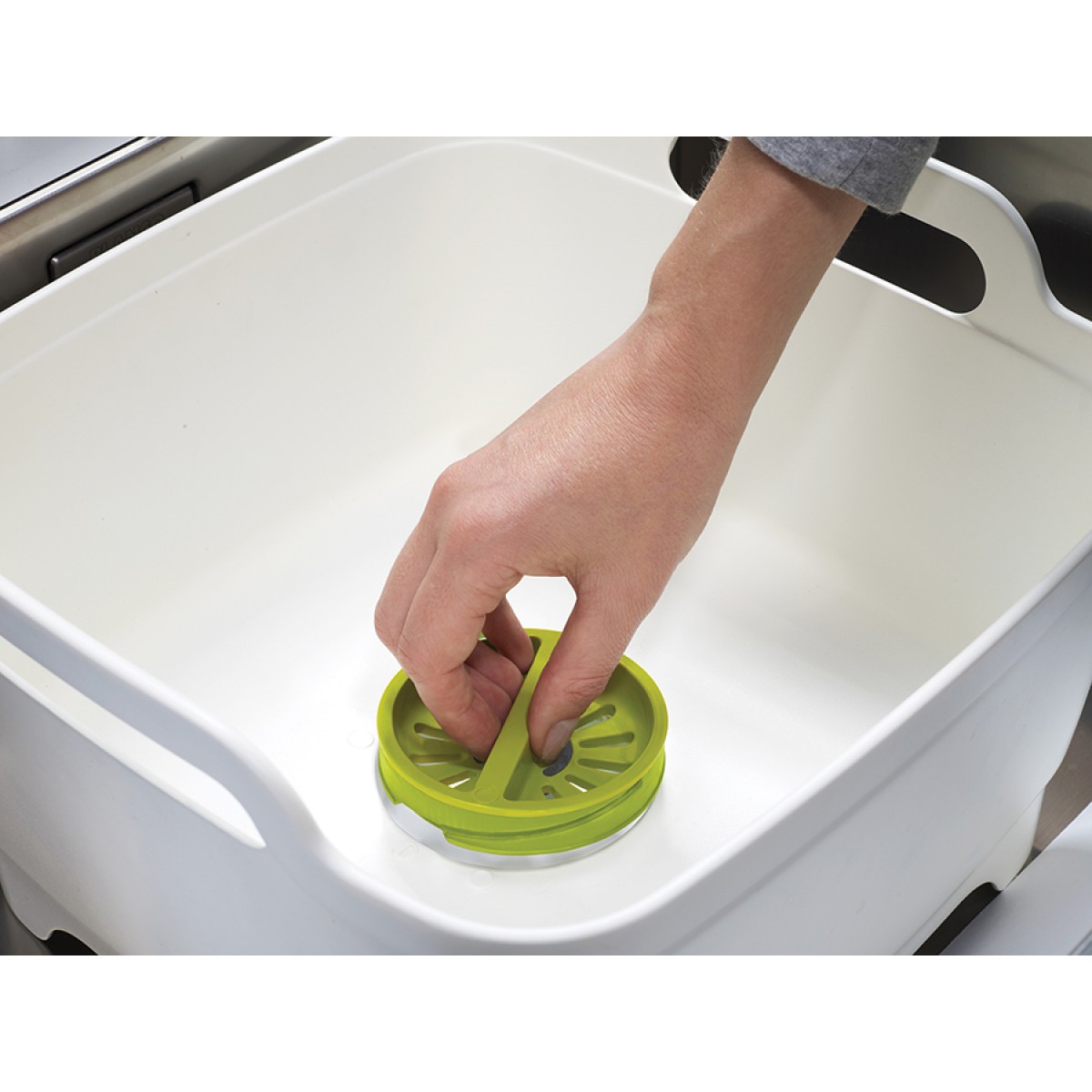 Контейнер для мытья посуды wash&drain™, белый