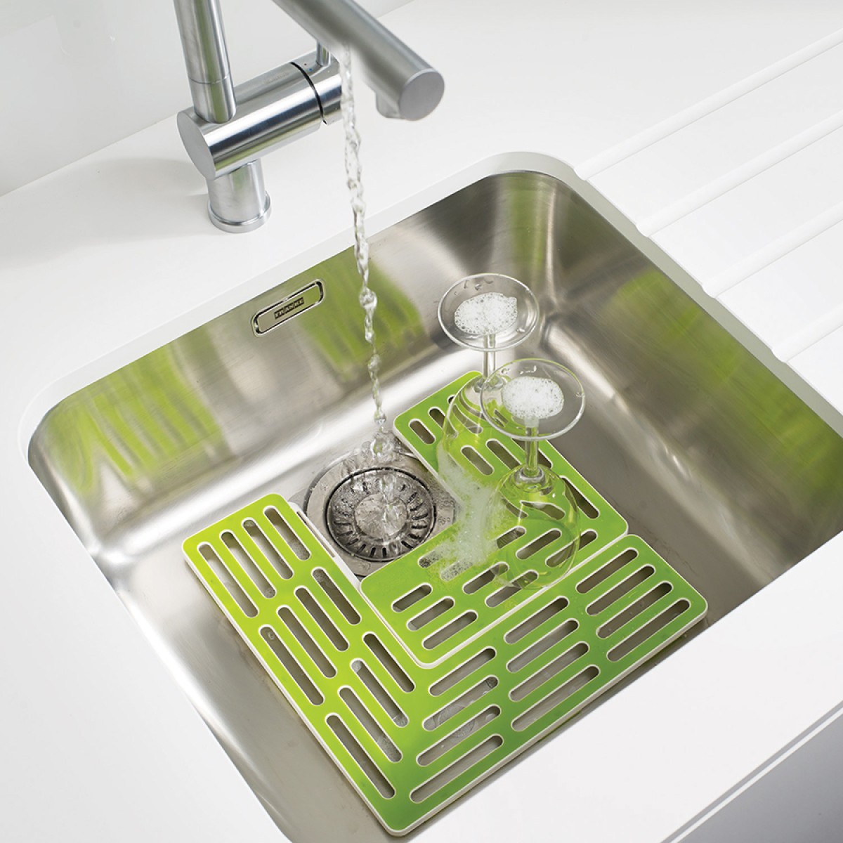 Подложка для раковины универсальная sinksaver™, серо-белая