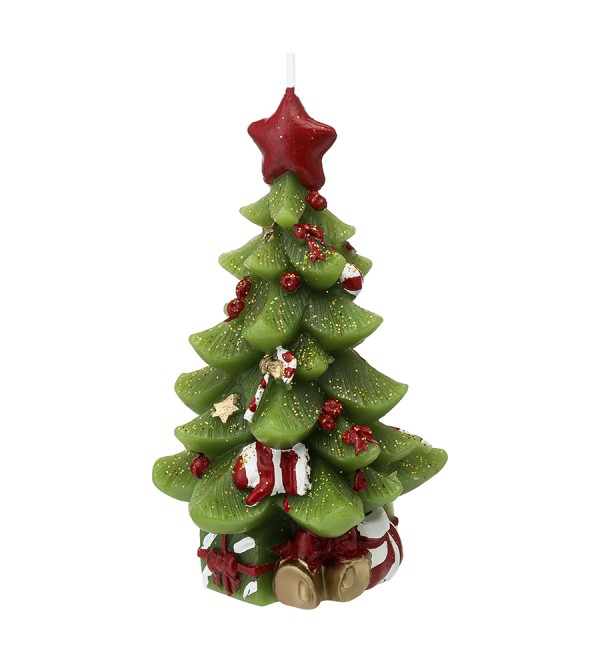 Свеча декоративная green miracle из коллекции new year essential, 18 см