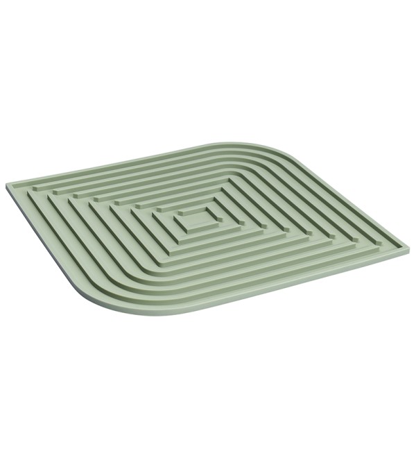Коврик для сушки посуды dry flex, 34,5х31,5 см, шалфей